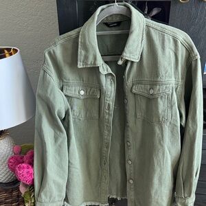 DOKOTOO Olive Green Jacket - Casual Utility Style